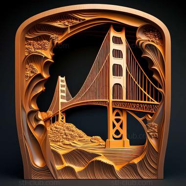 3D model golden gate (STL)